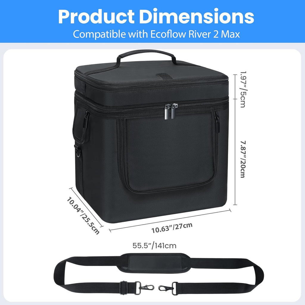 BOLSA DE TRANSPORTE PREMIUM PARA TU ECOFLOW RIVER 2 MAX