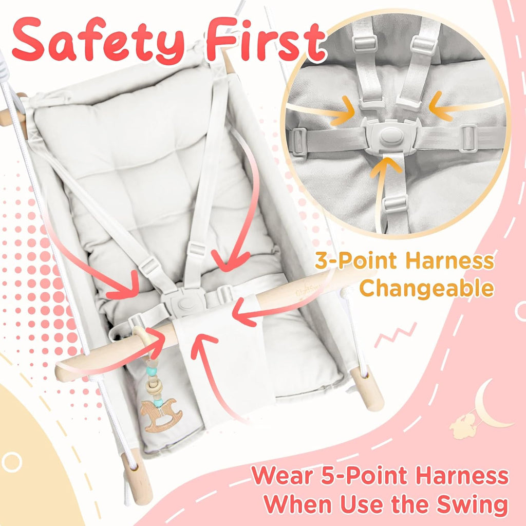 HAMACA DE LONA PARA BEBÉS Y NIÑOS PEQUEÑOS