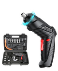 🔄 Destornillador Eléctrico Dual 3.6V ✨ ¡Llega a cada rincón con su Set x47 Piezas! 🛠️💥