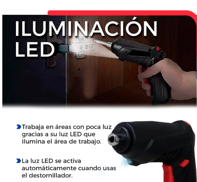 🔄 Destornillador Eléctrico Dual 3.6V ✨ ¡Llega a cada rincón con su Set x47 Piezas! 🛠️💥