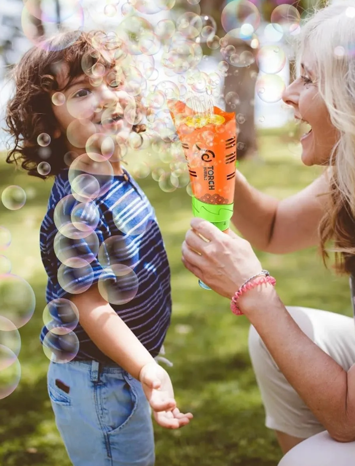 ✨ Antorcha Mágica de Burbujas 🫧 ¡Crea Miles de Sonrisas al Instante! 🌈🚀