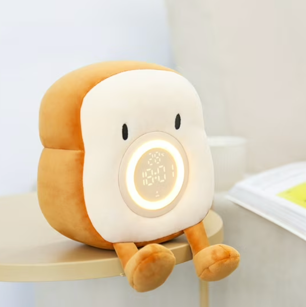⏰ Reloj Despertador de Peluche con Luz Nocturna y Alarma Inteligente 🧸✨