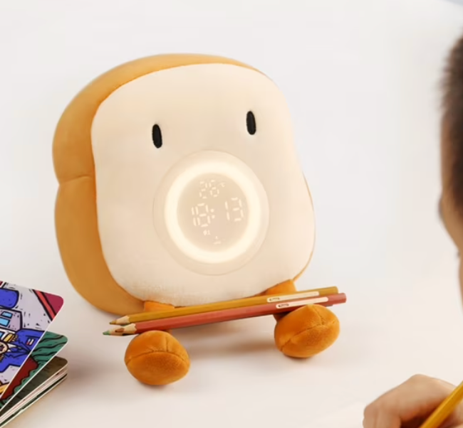 ⏰ Reloj Despertador de Peluche con Luz Nocturna y Alarma Inteligente 🧸✨