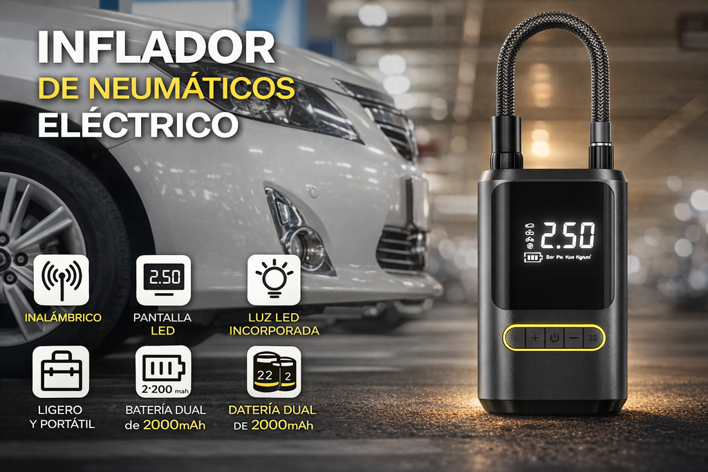 COMPRESOR DE AIRE PORTÁTIL PRO 150 PSI 🚗