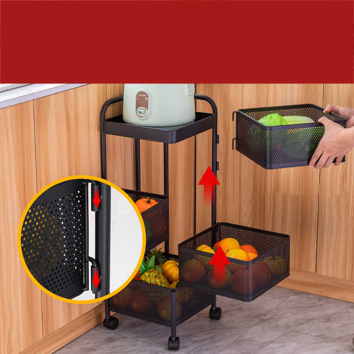 ESTANTE GIRATORIO MULTICAPA PARA VERDURAS